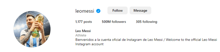 Messi Instagram